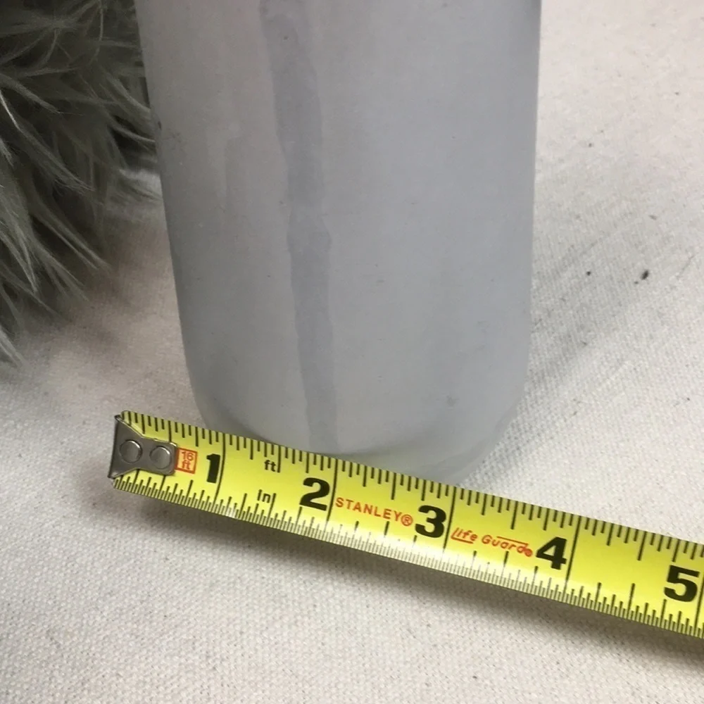 Pair Brushed Aluminum Metal Vases from CB2